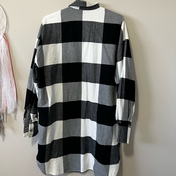 h&m cotton plaid dress shacket - Picture 12 of 12